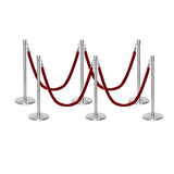 Set Flexibarrier Premium -Crown Head- Afzetpalen Inclusief gevlochten Koorden