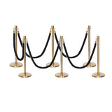 Set Flexibarrier Premium -Crown Head- Afzetpalen Inclusief gevlochten Koorden