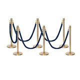 Set Flexibarrier Premium -Crown Head- Afzetpalen Inclusief gevlochten Koorden