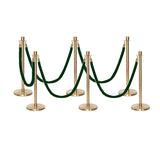 Set Flexibarrier Premium -Crown Head- Afzetpalen Inclusief gevlochten Koorden