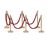 Set Flexibarrier Premium -Crown Head- Afzetpalen Inclusief gevlochten Koorden