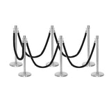 Set Flexibarrier Premium -Crown Head- Afzetpalen Inclusief gevlochten Koorden