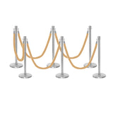 Set Flexibarrier Premium -Crown Head- Afzetpalen Inclusief gevlochten Koorden