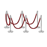 Set Flexibarrier Premium -Crown Head- Afzetpalen Inclusief gevlochten Koorden