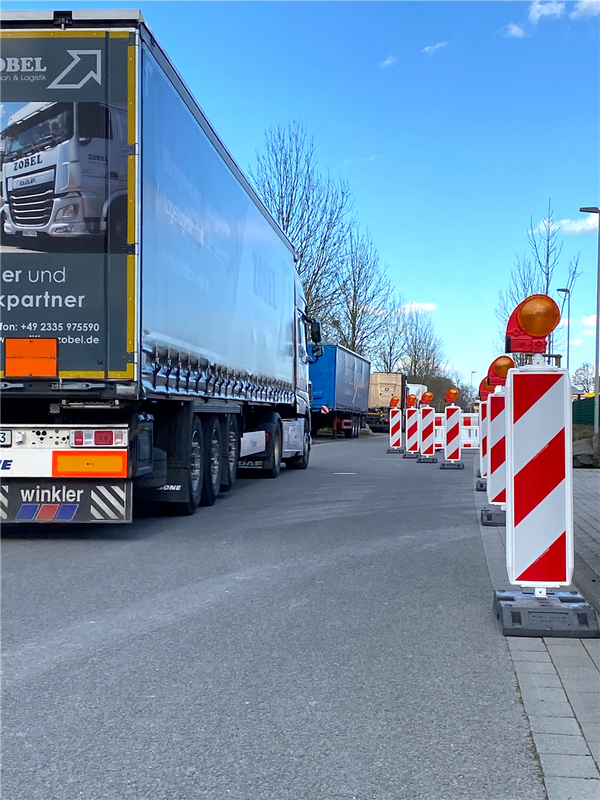 Turn Traffic Panel Type NOX - RA1/A hatched - Both sides left