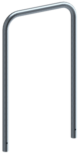 Beugels staalbuis met dwarsbalk (Ø48mm) zonder dwarsbalk