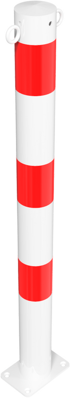 Kettingpaal in staal (met 2 bevestigingspunten)