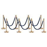 Set Flexibarrier Premium -Crown Head- Afzetpalen Inclusief gevlochten Koorden