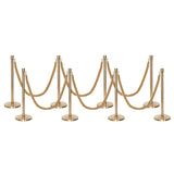 Set Flexibarrier Premium -Crown Head- Afzetpalen Inclusief gevlochten Koorden