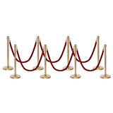 Set Flexibarrier Premium -Crown Head- Afzetpalen Inclusief gevlochten Koorden