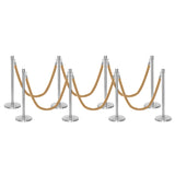Set Flexibarrier Premium -Crown Head- Afzetpalen Inclusief gevlochten Koorden