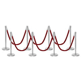 Set Flexibarrier Premium -Crown Head- Afzetpalen Inclusief gevlochten Koorden