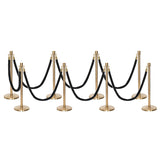 Set Flexibarrier Premium -Crown Head- Afzetpalen Inclusief gevlochten Koorden