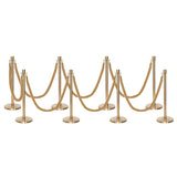 Set Flexibarrier Premium -Crown Head- Afzetpalen Inclusief gevlochten Koorden