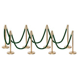 Set Flexibarrier Premium -Crown Head- Afzetpalen Inclusief gevlochten Koorden