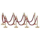 Set Flexibarrier Premium -Crown Head- Afzetpalen Inclusief gevlochten Koorden