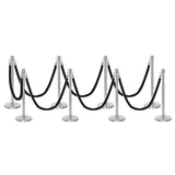 Set Flexibarrier Premium -Crown Head- Afzetpalen Inclusief gevlochten Koorden