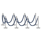 Set Flexibarrier Premium -Crown Head- Afzetpalen Inclusief gevlochten Koorden