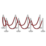 Set Flexibarrier Premium -Crown Head- Afzetpalen Inclusief gevlochten Koorden