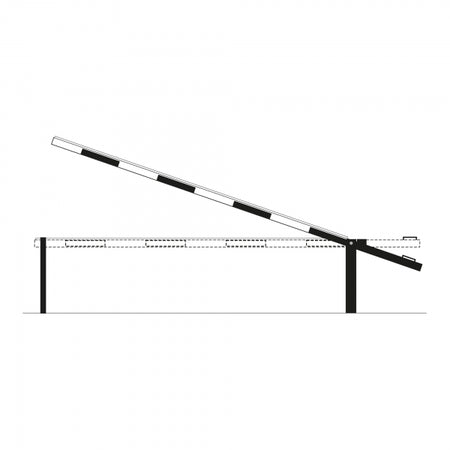 COMPACT System Boom Barrier Counterweight Style with fixed support post