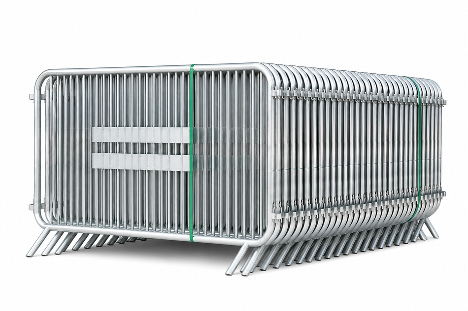 Flexibarrier Afzethekken - Basic - vaste voet, X-Large-pakket (115m) zonder reflectoren