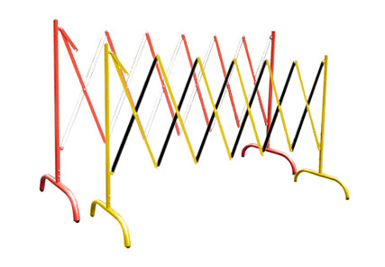 Flexibarrier -Harmonicahek- met steunvoet (2.5m)