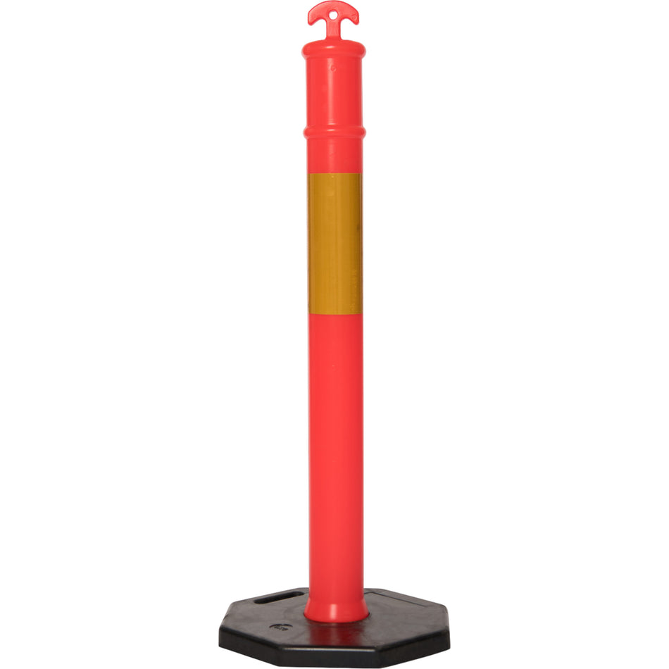 Flexibarrier T-Top afzetpaal met robuuste voet