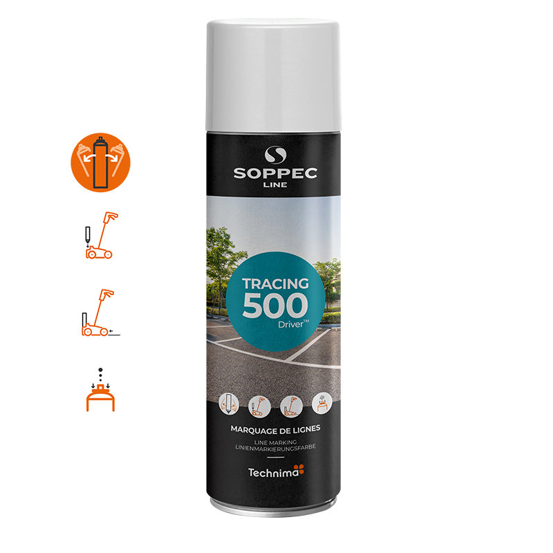 Soppec Tracing 500 Driver lijnmarkeringsspuitverf, 500 ml