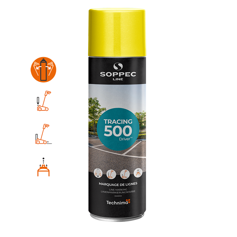 Soppec Tracing 500 Driver lijnmarkeringsspuitverf, 500 ml