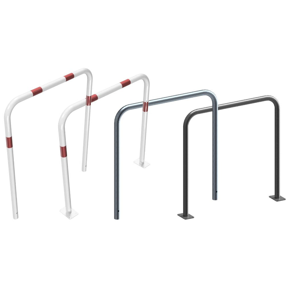 Beugels staalbuis met dwarsbalk (Ø48mm) zonder dwarsbalk