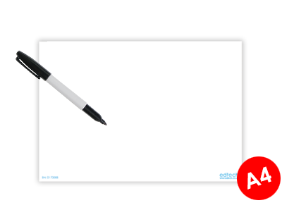Whiteboard A4 passend in informatiebord