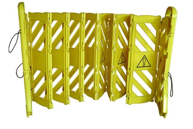 Flexibarrier - Draagbaar & Schaarhek - met wielen (4m)