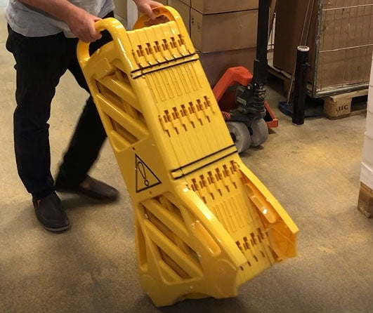 Mobiel uitklapbaar afzethek (4m)