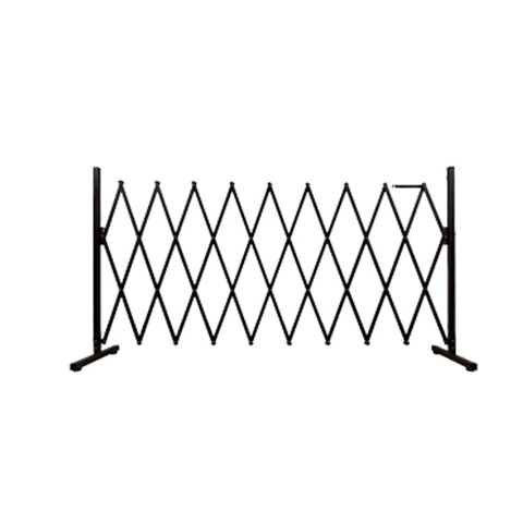 Flexibarrier Harmonicahek -Basic met voet- (2,7m, zwart)