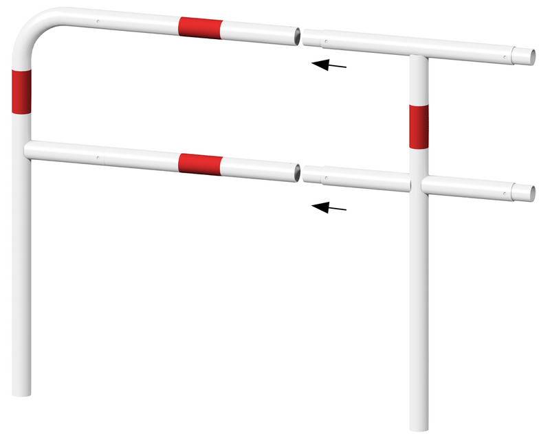 Beschermend Hek - Sentinel | Modulair Hekwerksysteem (Wit/Rood)