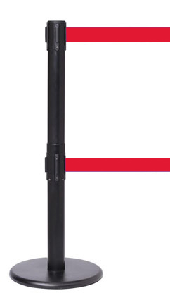 FlexiBarrier Trekband Afzetpaal -Pro Twin- (2 x 3.4 m. trekband)