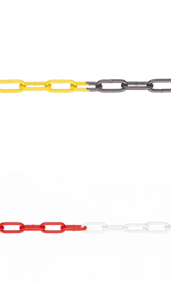 Afzetketting van staal, gegalvaniseerd (15m, verschillende kleuren)