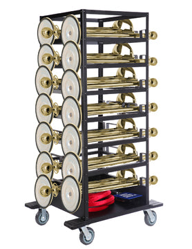 Pakket afzetten -Expo- 18 Palen (Goud), Touwen & Transportkar