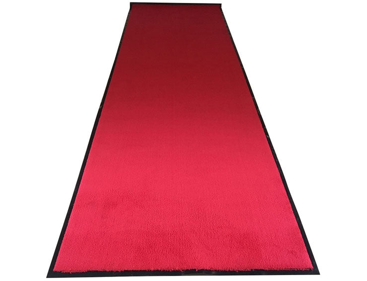 Entree tapijt (300x90cm - rood of grijs).
