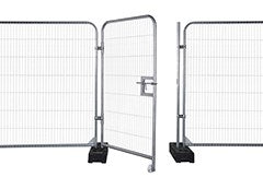 Voetgangerspoort voor tijdelijke omheining