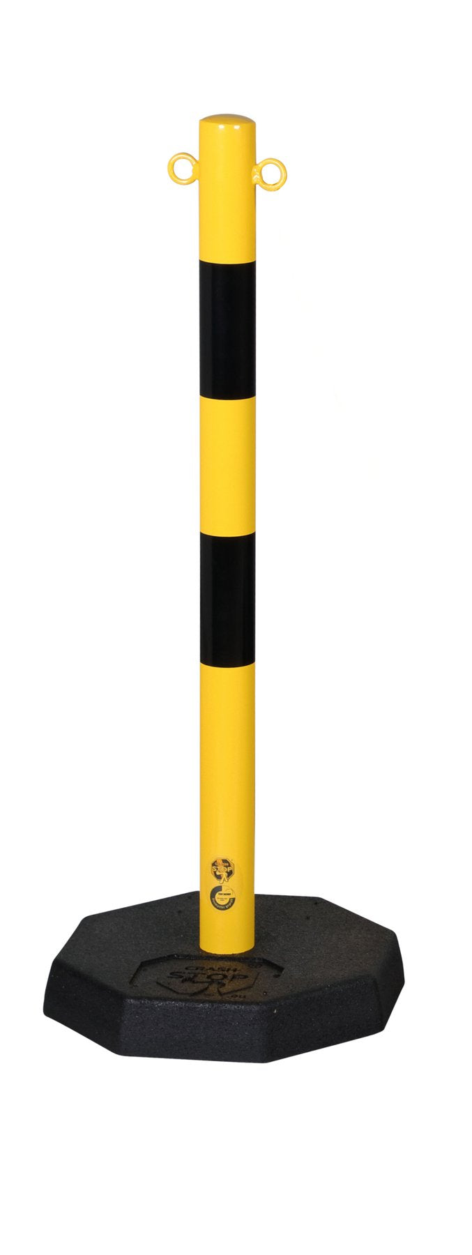 Flexibarrier Afzetpaal voor Ketting -Staal- (met rubberen voet)