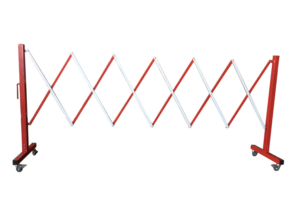 FlexiBarrier -Harmonicahek- met wielen (3.6 m.)