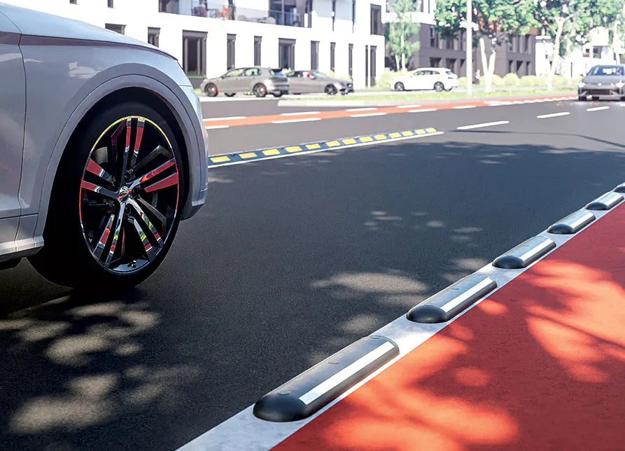 Rubberen Parkeergeleider -Premium- (verkrijgbaar in 700mm of 1200mm elementen)