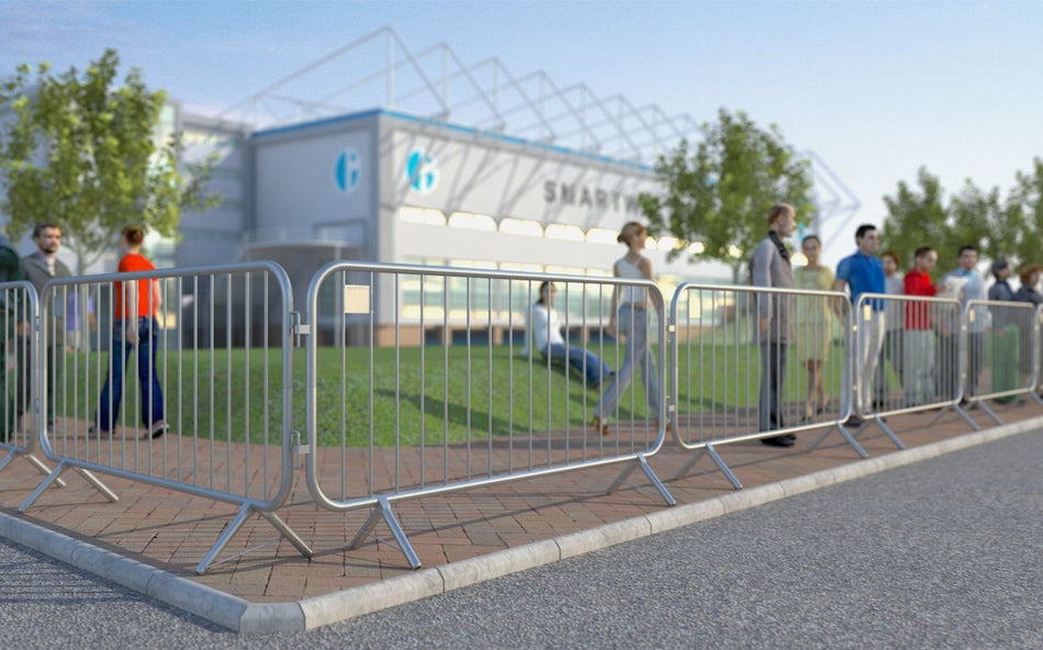 Flexibarrier Afzethekken - Basic - vaste voet, X-Large-pakket (115m) zonder reflectoren