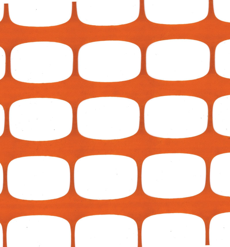 Oranje Kunststof Veiligheidshekwerk - ECONOMY- (50m rol)