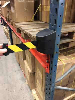 FlexiBarrier Muurcassette -Magnetisch- (4,5m of 10m uittrekbare band)