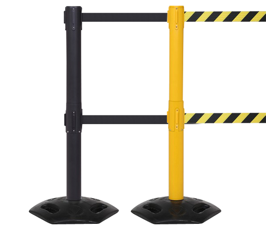 FlexiBarrier Trekband Afzetpaal -Outdoor Twin- (2x3.4 m. trekband)