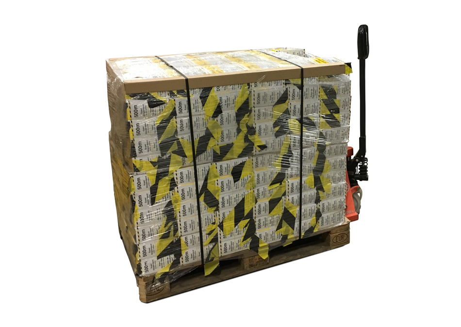 Afzetlint Premium - 500 m x 264 stuks rollen (Volle Pallet)