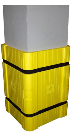 Kolombescherming -Park Sentry- voor vierkante kolommen.