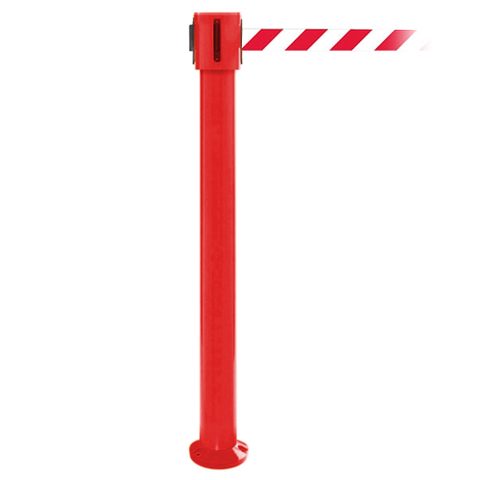 FlexiBarrier Afzetpaal met trekband -SafetyPlus Fixed- (3.4m/5m/10.6m band)